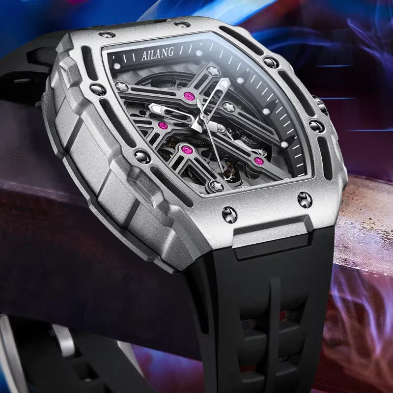 Daniel Gorman Montre Automatique Homme Tourbillon Squelette Saphir 5ATM – CLEVI Paris