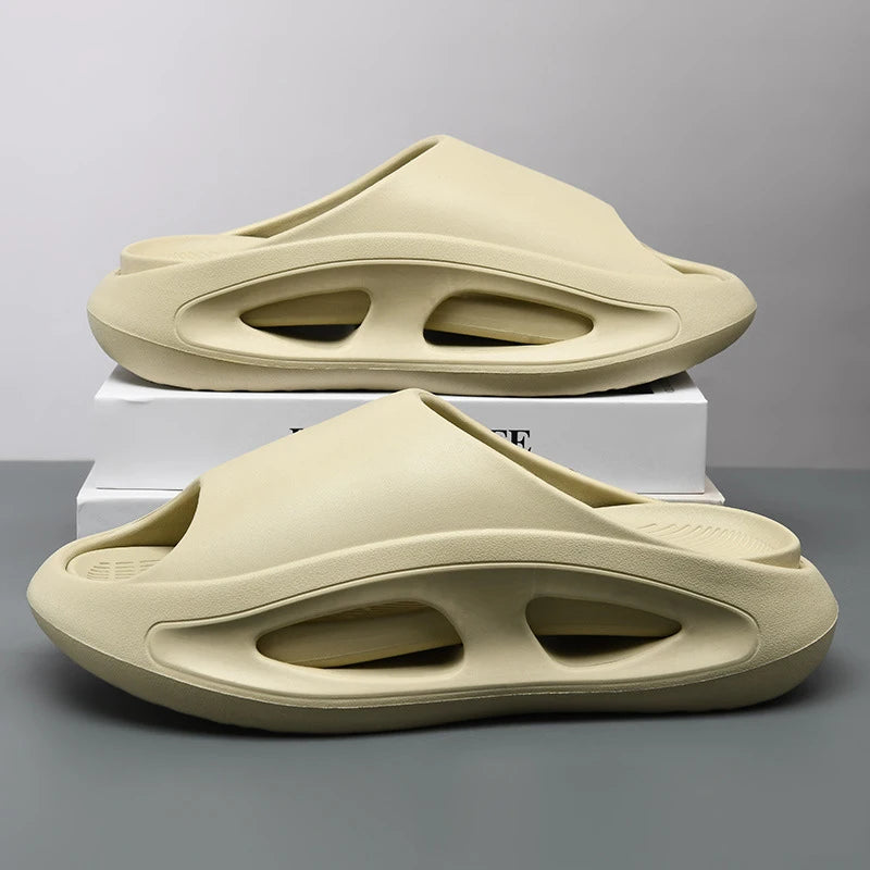 Tongs Plateforme Homme – Bout Ouvert Antidérapantes EVA Plage Salle de Bain Extérieur 5 Coloris Pointures 40–45 – CLEVI Paris