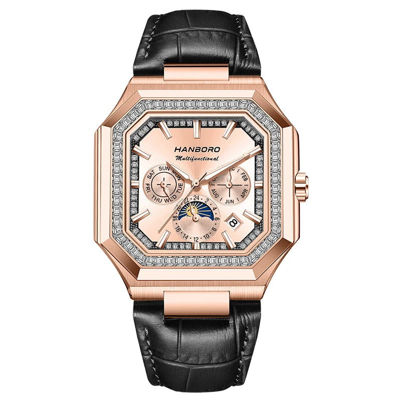 Montre automatique carrée HANBORO – CLEVI Paris