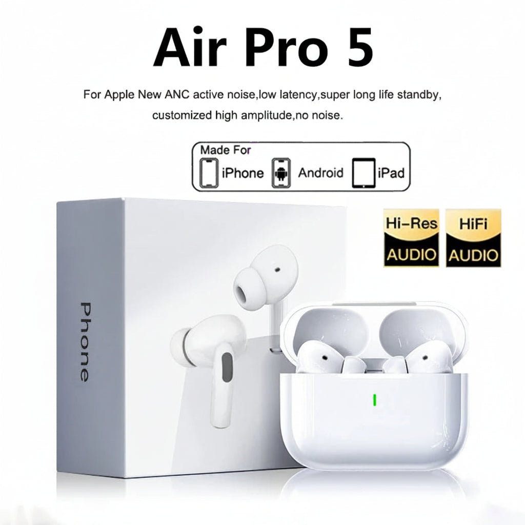 Écouteurs TWS UOJSJK Air Pro 5 & 6 Bluetooth 5.0 ANC HiFi Apt-X Micro Waterproof – CLEVI Paris