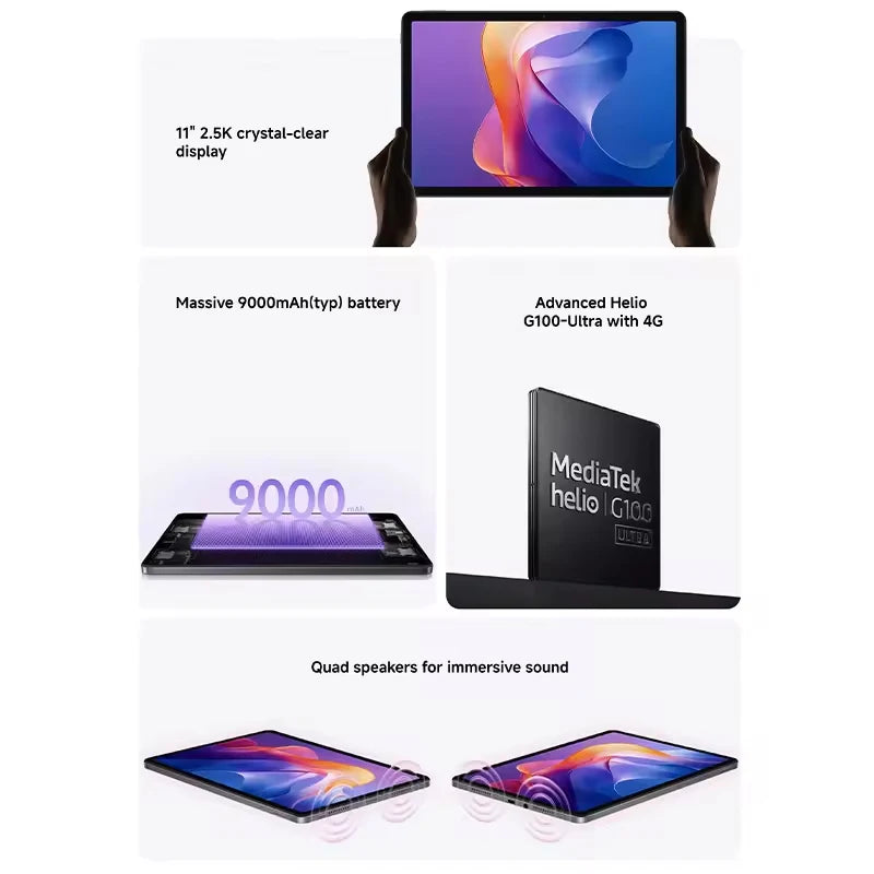 Tablette Redmi Pad 2 Wi-Fi 11 pouces – CLEVI Paris