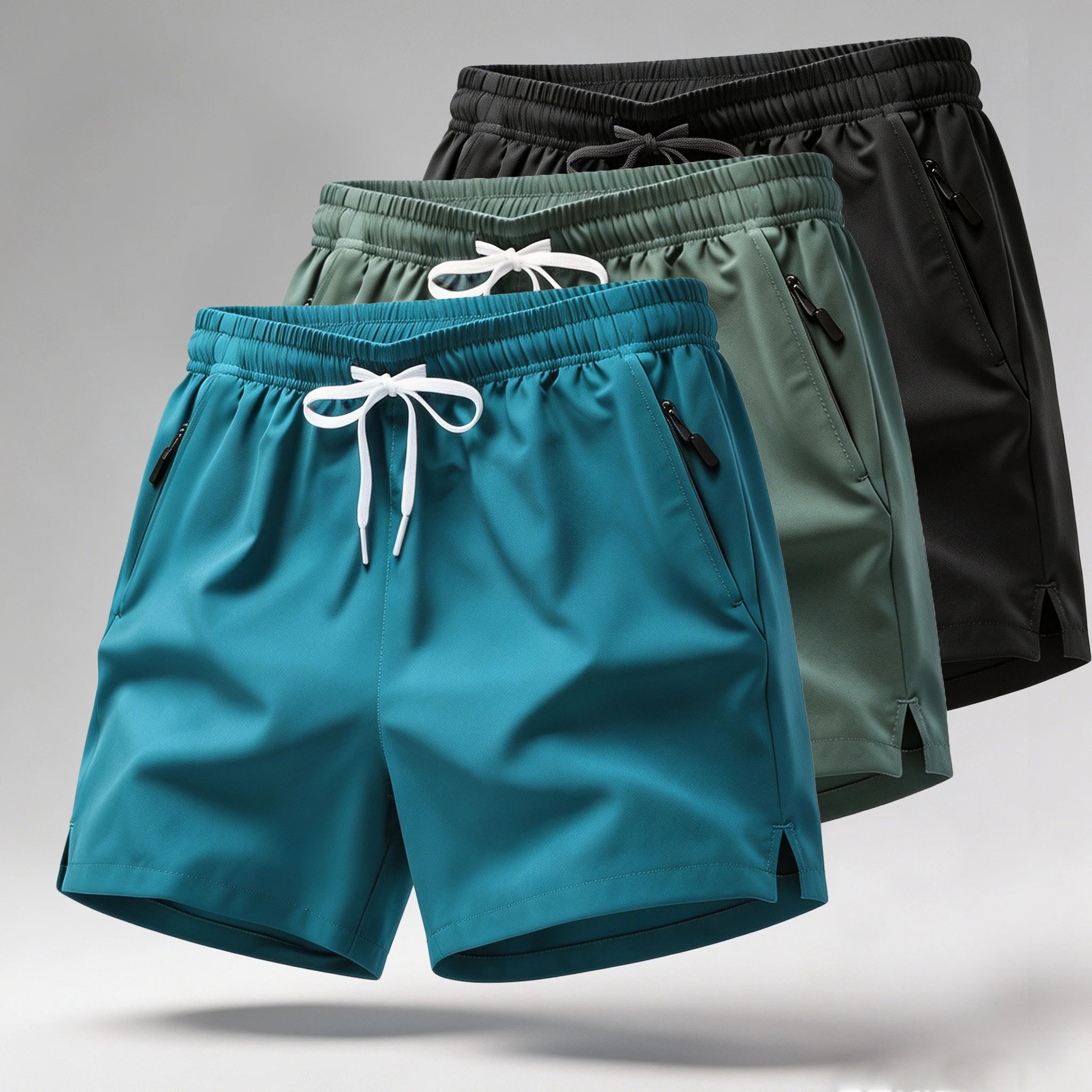 Short de Sport Séchage Rapide Homme | Polyester, Taille Élastique, Gym & Running – CLEVI Paris
