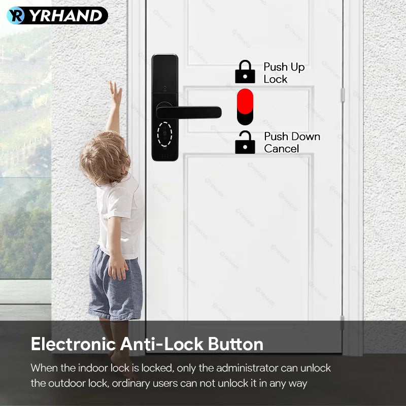 Serrure Connectée Intelligente WiFi Empreinte Digitale Sonnette Vidéo IP66 – CLEVI Paris