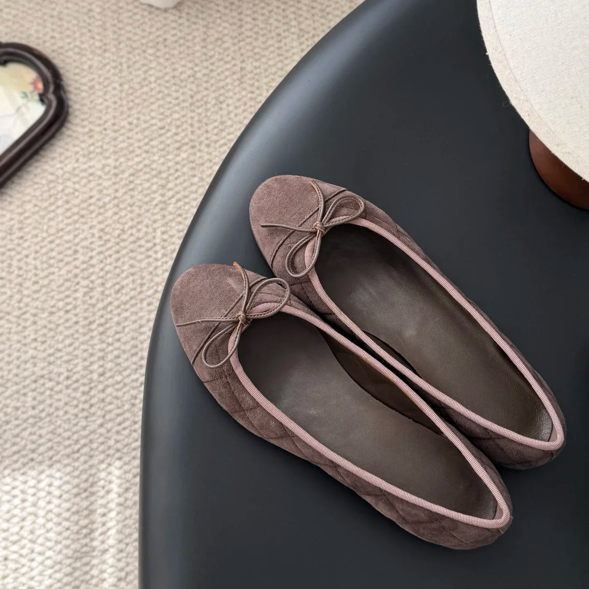 Ballerines femme en cuir à nœud – CLEVI Paris