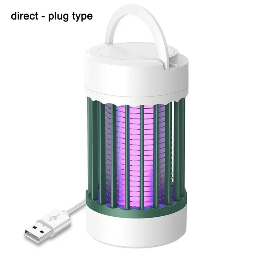 Lampe Anti-Moustiques UV 365nm 1200mAh USB Choc Électrique 360° Chambre & Camping – CLEVI Paris