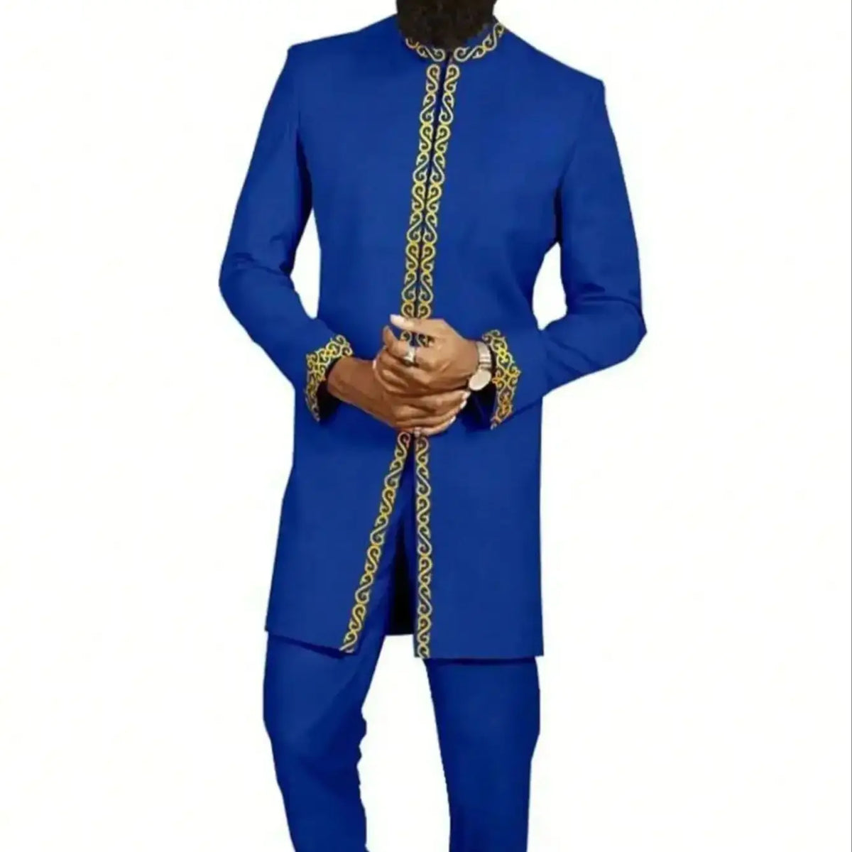 Ensemble Deux Pièces Kaftan Homme Brodé – CLEVI Paris