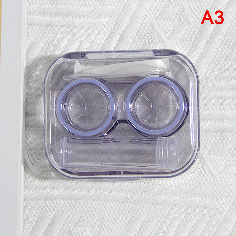 Boîtier à Lentilles de Contact Carré Portable | Kit Complet avec Pince, Ventouse & Miroir | 8 Coloris – CLEVI Paris