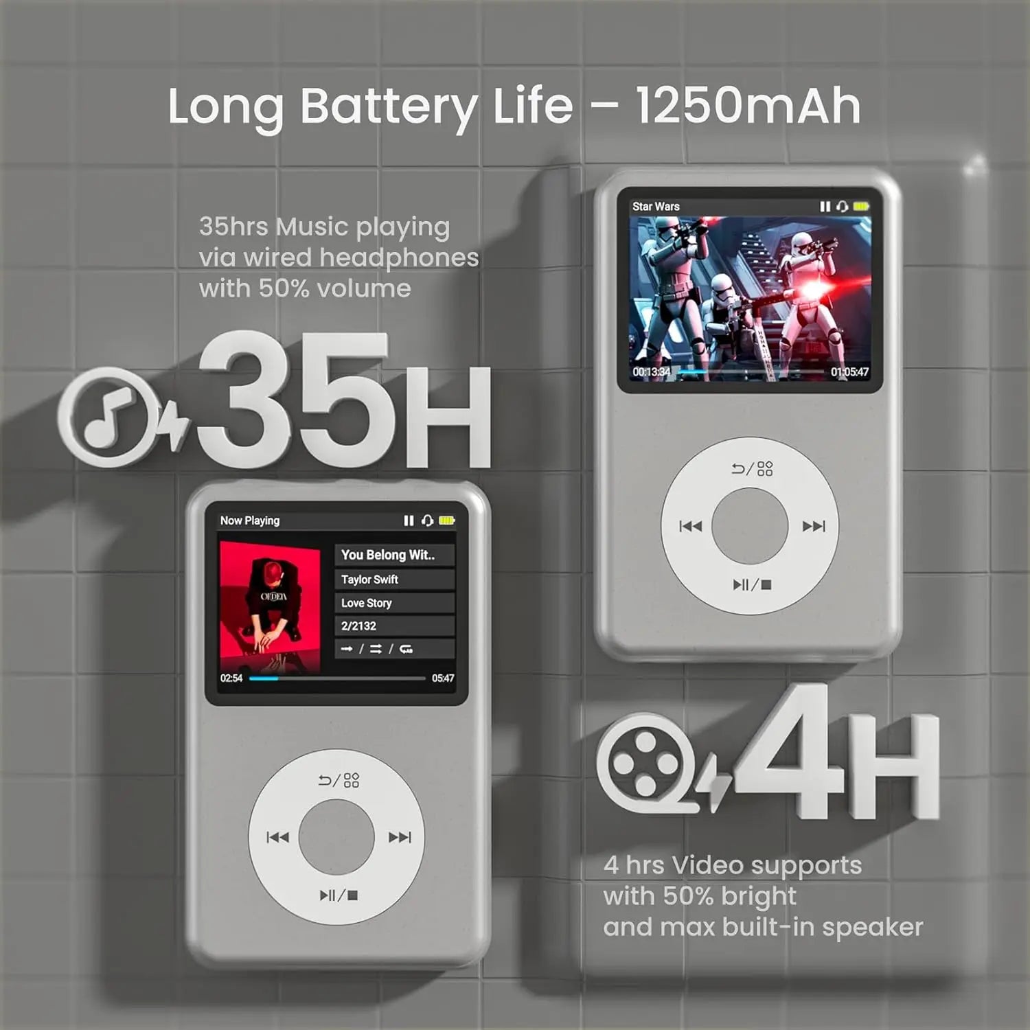 INNIOASIS Y1 Lecteur MP3 HiFi Bluetooth 64Go Sortie Balancée FM Radio – CLEVI Paris