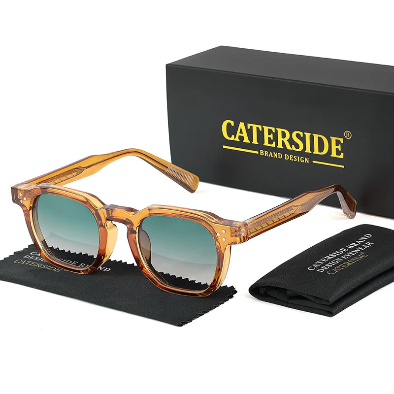 Lunettes de Soleil Style Punk Unisexe CATERSIDE – Monture Carrée Miroir UV400 – CLEVI Paris