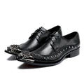 Oxford Brogue Homme Cuir de Vache Artisanal Bout Pointu Studs | Mariage & Formel EU 37-47