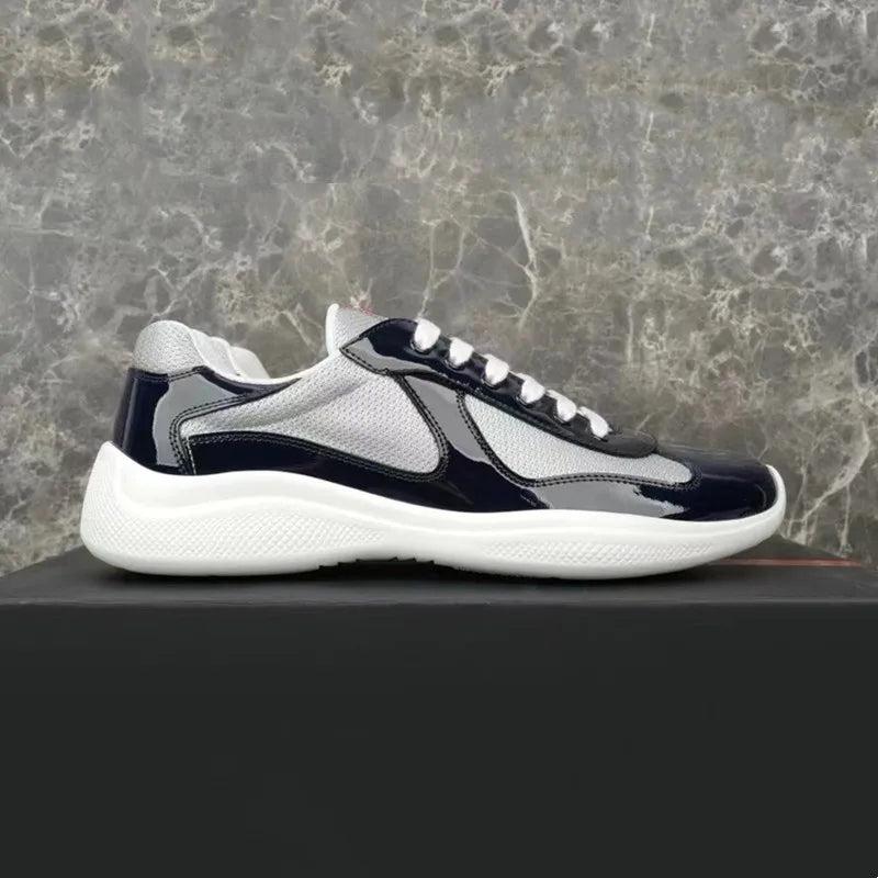 Sneakers Basses en Cuir et Maille Mixte – CLEVI Paris