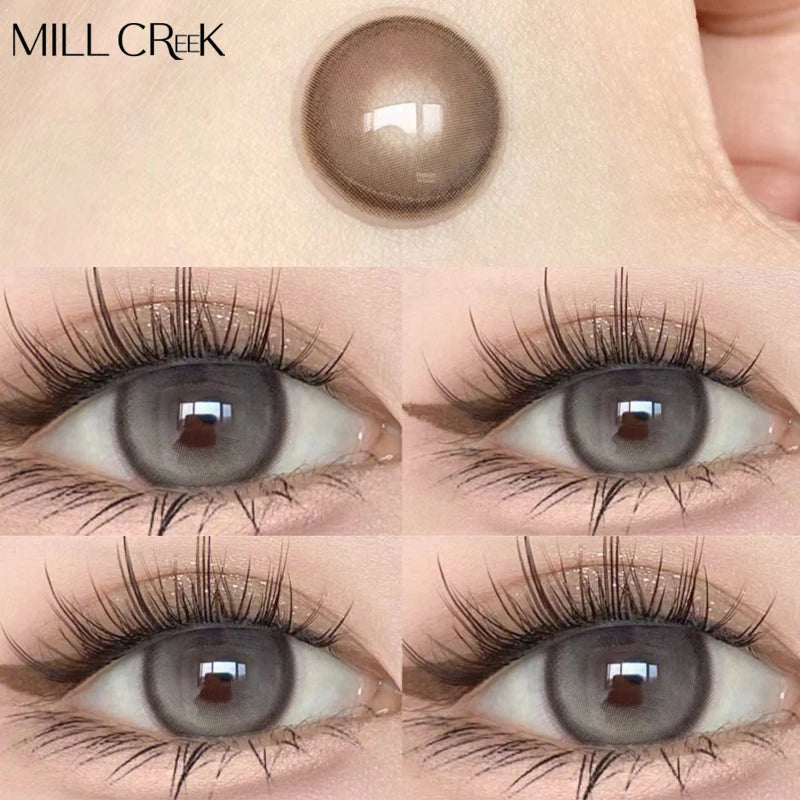 Lentilles de Contact Colorées Mill Creek | Myopie | 8 Coloris | Port Annuel – CLEVI Paris