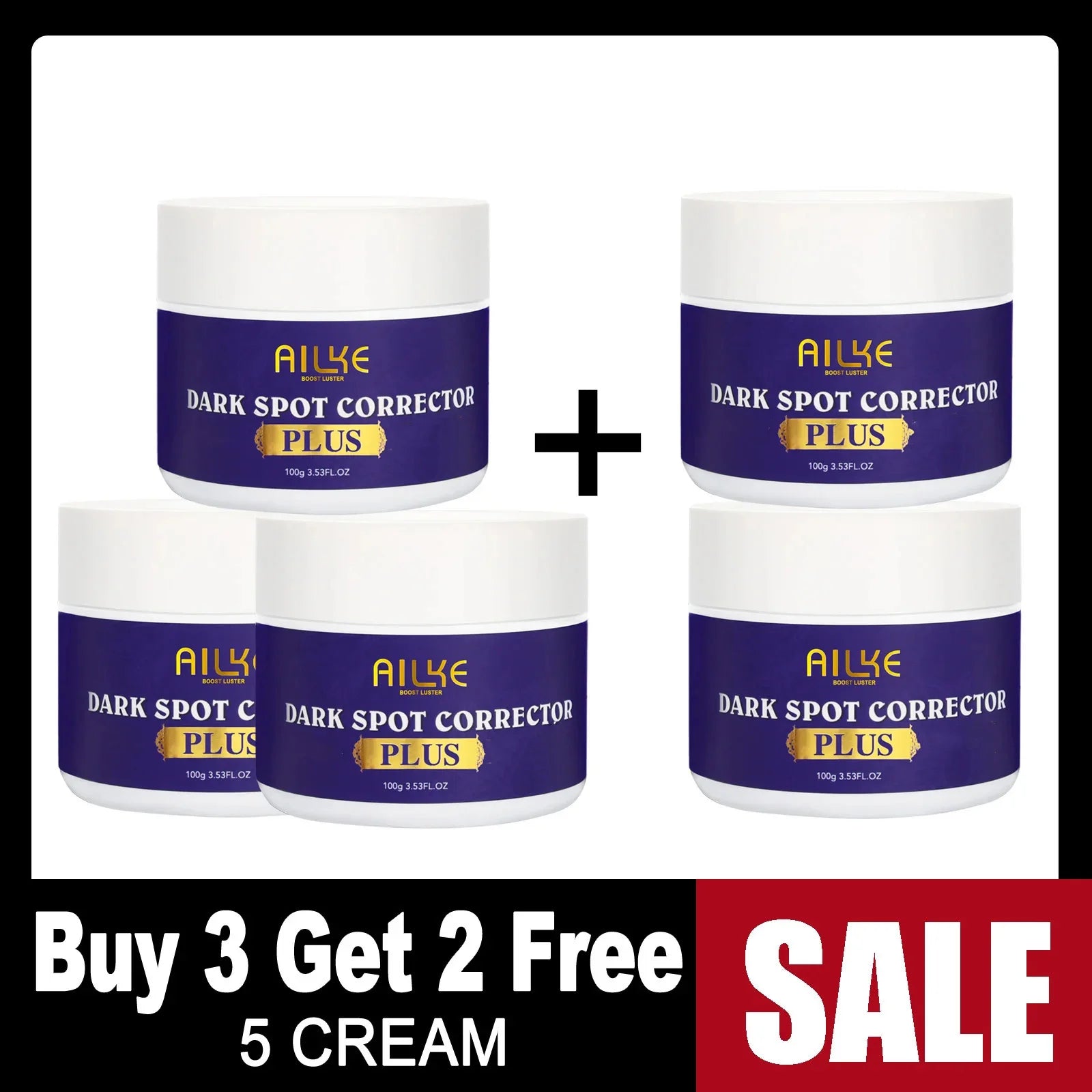 Gamme Double Glutathion PLUS AILKE – Sérum 24K Or, Lotion, Savon & Crème Anti-Taches – CLEVI Paris