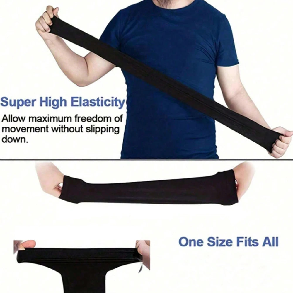 Manchettes Solaires Anti-UV Soie Glacée Unisexe Outdoor Cyclisme Conduite Pêche – CLEVI Paris