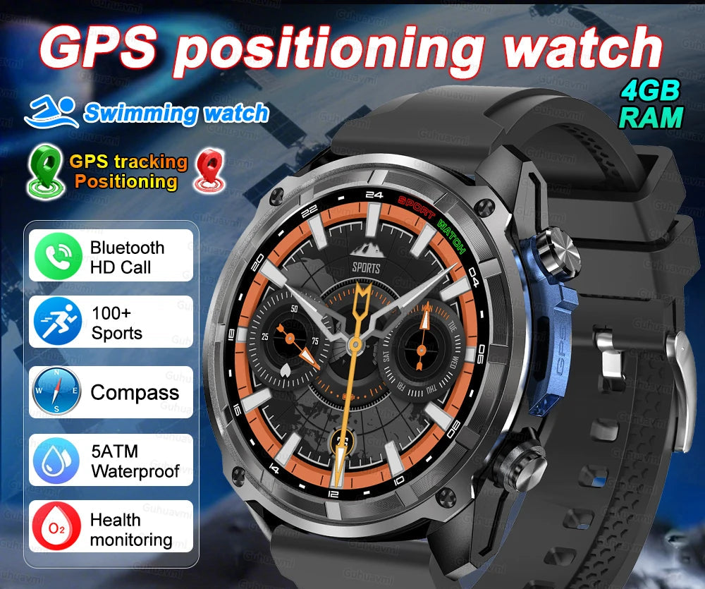 MAVHX DTG1 Montre Connectée GPS Militaire AMOLED Boussole Altimètre 1000mAh – CLEVI Paris