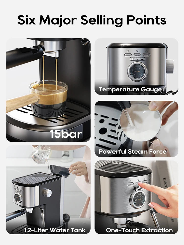 Machine expresso semi-automatique HiBREW H5A – CLEVI Paris