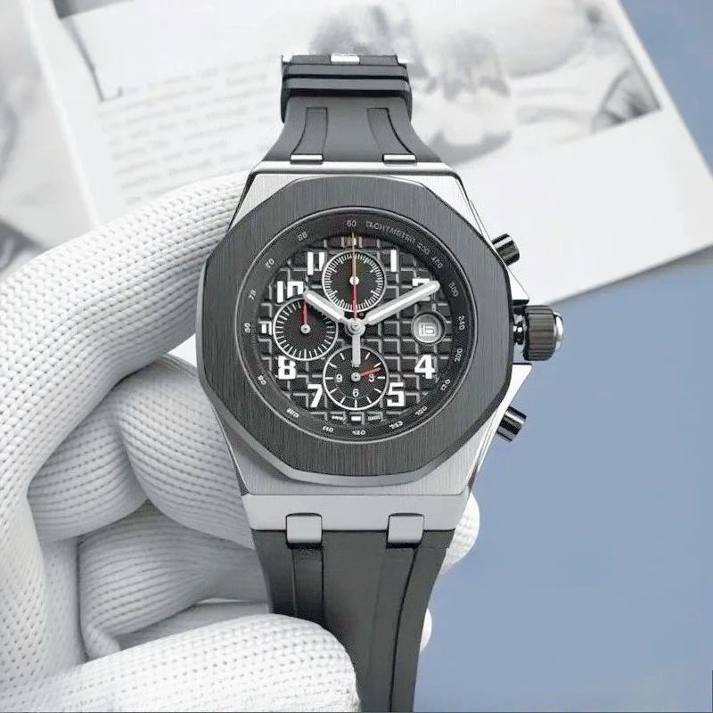Montre Homme Quartz G4G Bracelet Acier Inox 42mm Lumineux Calendrier Complet 3 ATM 17 Coloris – CLEVI Paris