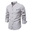 Chemise Homme 100% Coton – Manches Longues, Coupe Droite, Style Casual Premium