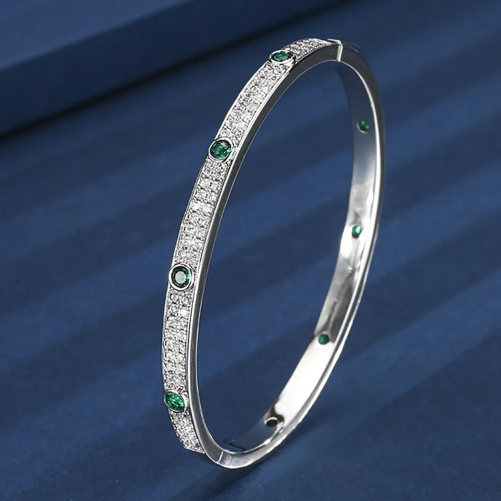 Bracelet Jonc Pierres Précieuses Rubis Saphir – CLEVI Paris