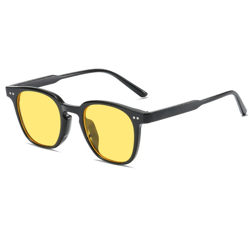 Lunettes de Soleil Carrées Vintage Miroir Unisexe – CLEVI Paris