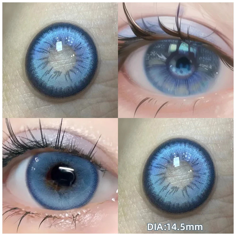 Lentilles de Contact Colorées OVOLOOK avec Correction – 9 Teintes, Myopie 0 à -8.00