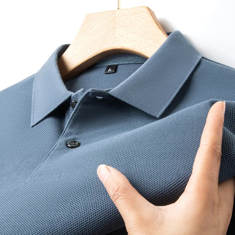 Polo Homme ELITEVESTA 100% Coton – 19 Coloris, Coupe Regular, Anti-Boulochage