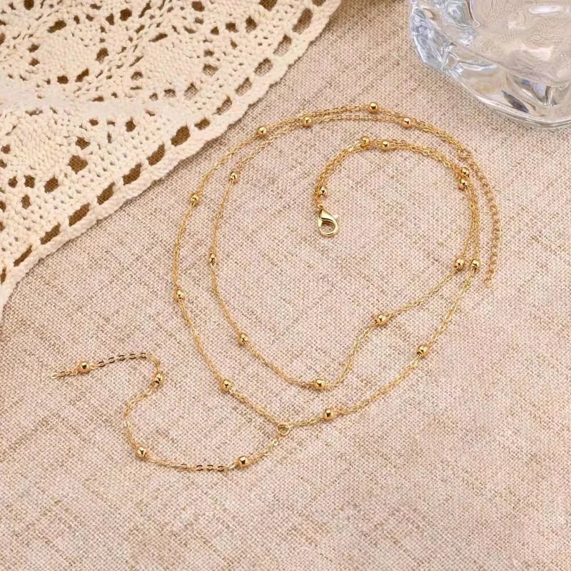Collier Lariat Acier Inoxydable Plaqué Or — Forme Y, Délicat, Superposable | CLEVI Paris