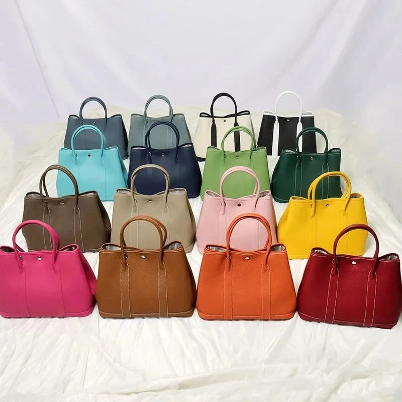 Sac Seau Cuir Vache Pleine Fleur Grande Capacité Femme – CLEVI Paris