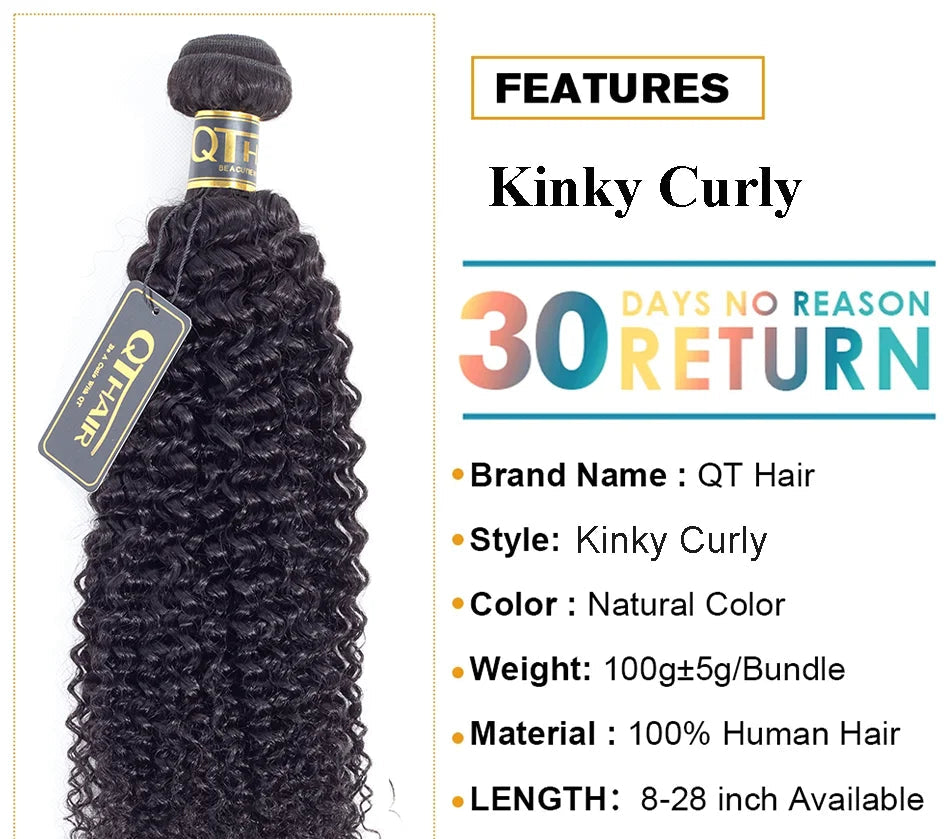 Kinky Curly Bundles Cheveux Humains Mongoliens Remy Hair – CLEVI Paris
