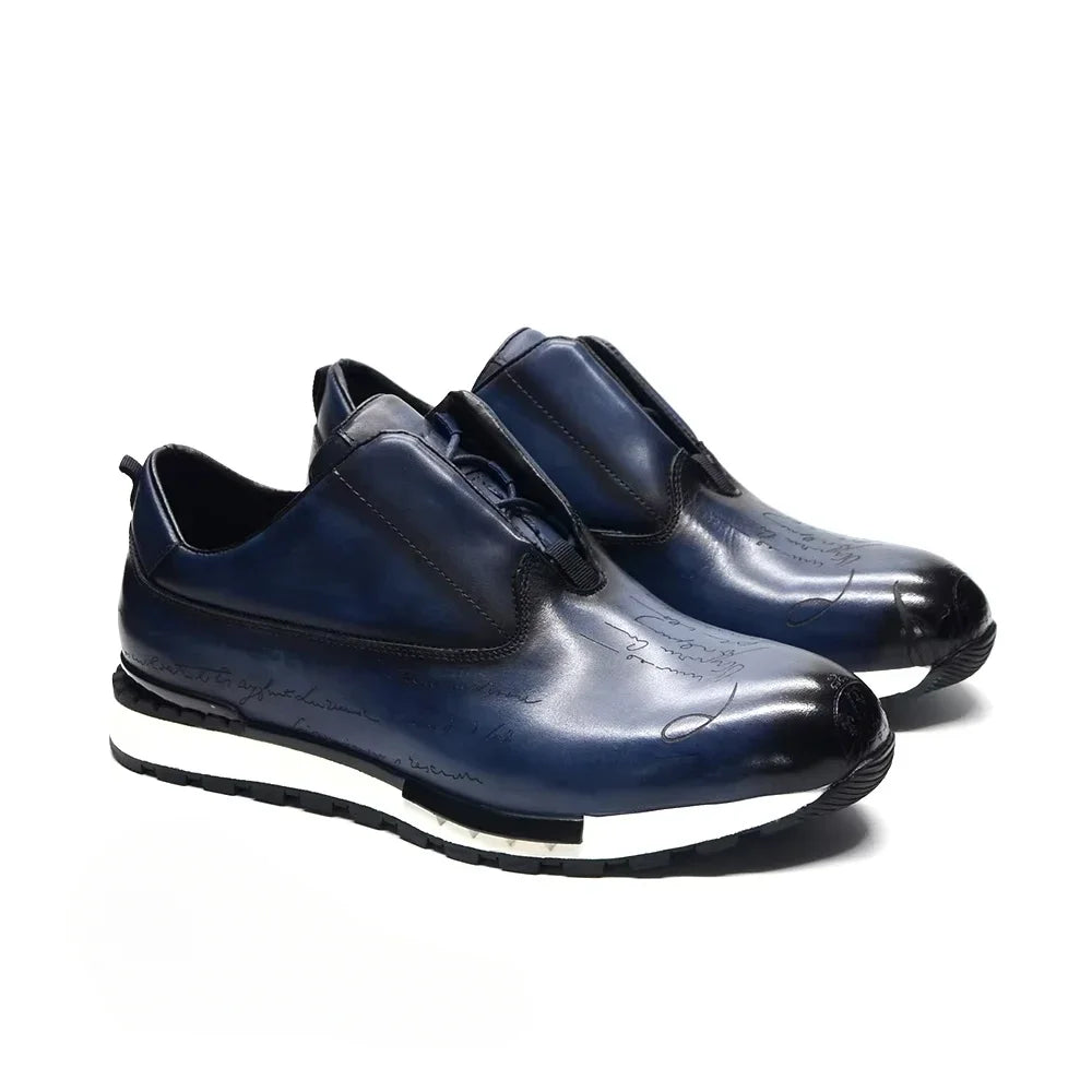 Sneakers Homme Cuir Véritable Style Européen – CLEVI Paris