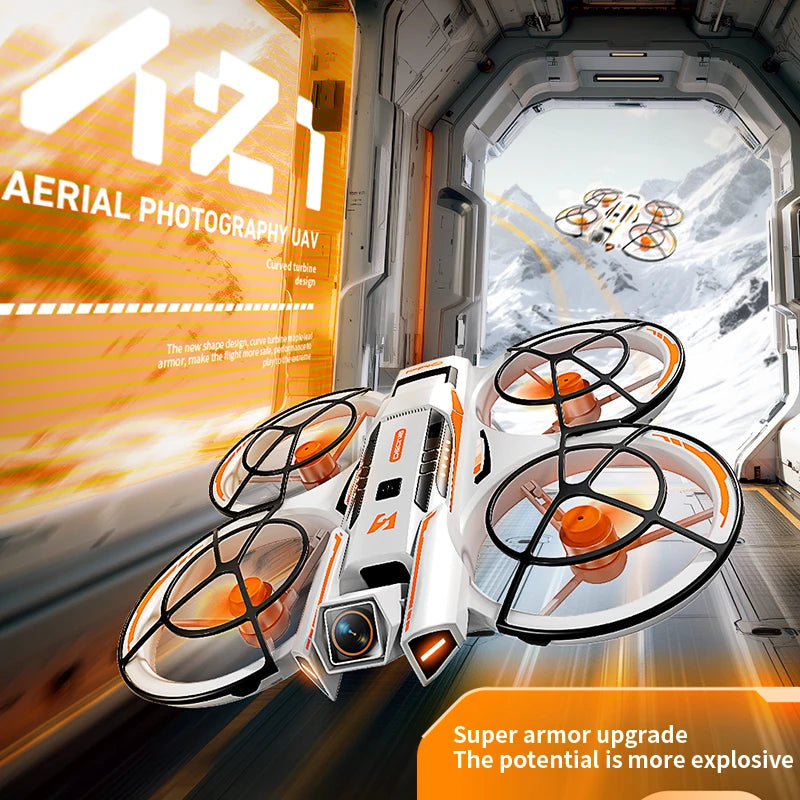 Drone FPV A21 Pro – Brushless 4K/8K WiFi Hovering Optique Caméra 180° Écran Télécommande 15-18 Min Vol – CLEVI Paris