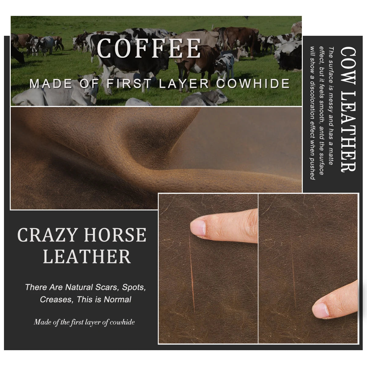 Serviette Homme Cuir Vache Crazy Horse Vintage Laptop 16" – CLEVI Paris