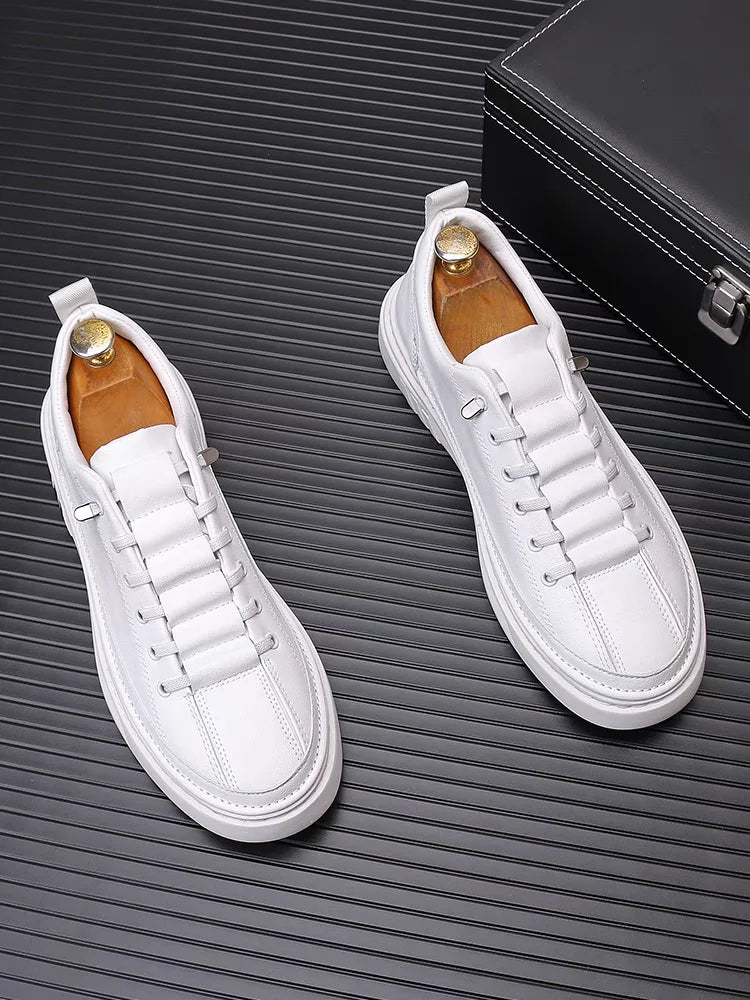 Sneakers Imprimé Fashion Homme Bleu & Blanc – Tailles 38-44 – CLEVI Paris