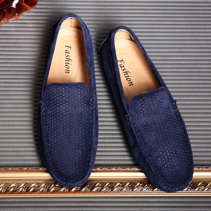 Mocassins Homme Cuir Vache Véritable Ajouré Slip-On Respirant Conduite Casual EU 38-44 TOGEE See – CLEVI Paris