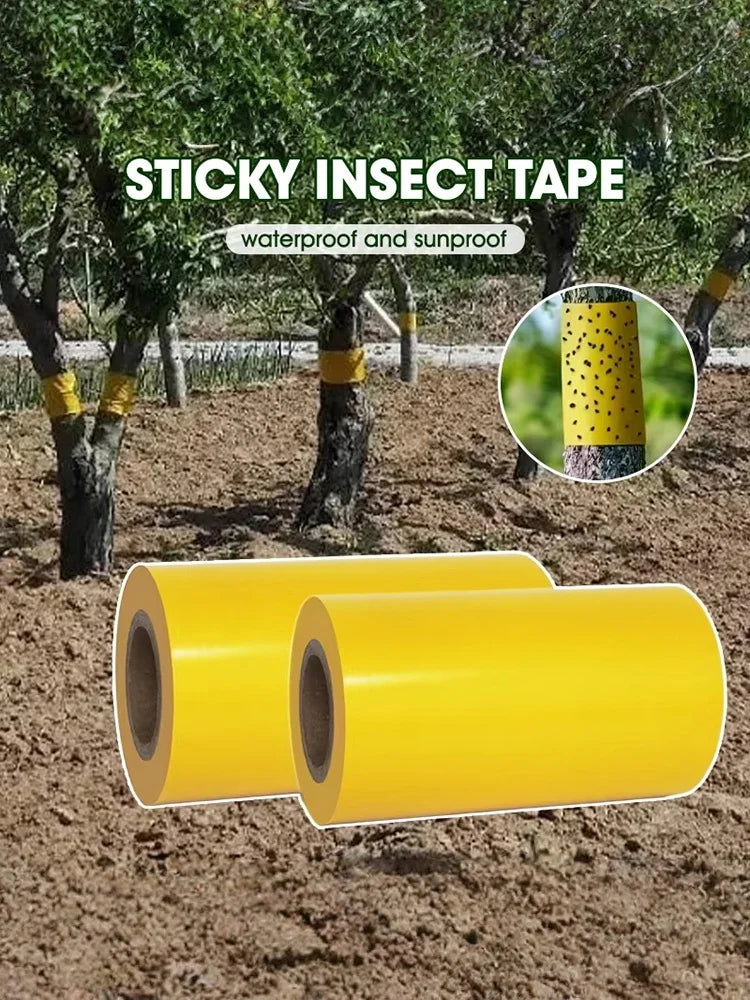 Ruban Piège Anti-Insectes Double Face – Fourmis, Mites, Insectes – Jardin Extérieur