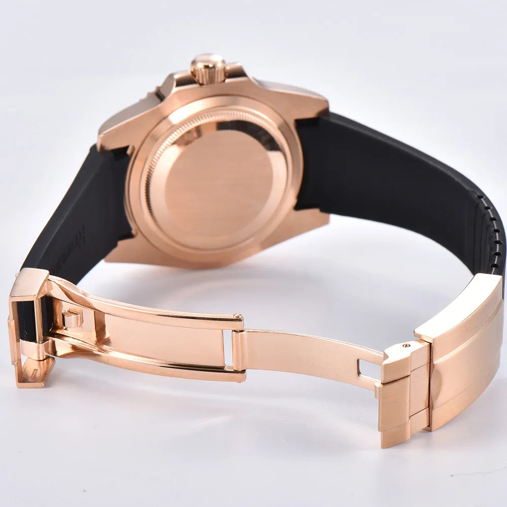 Montre Automatique Homme Corgeut 40mm – NH35 / PT5000 / Miyota Lunette Céramique Bracelet Caoutchouc – CLEVI Paris