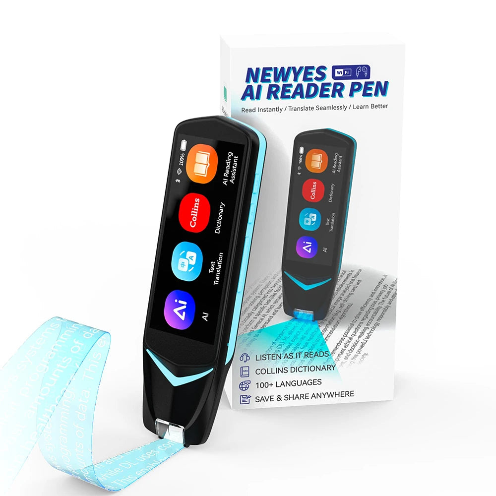 Stylo Scanner IA NEWYES – Lecteur Traducteur 112 Langues, OCR, Bluetooth – Étudiants & Dyslexie