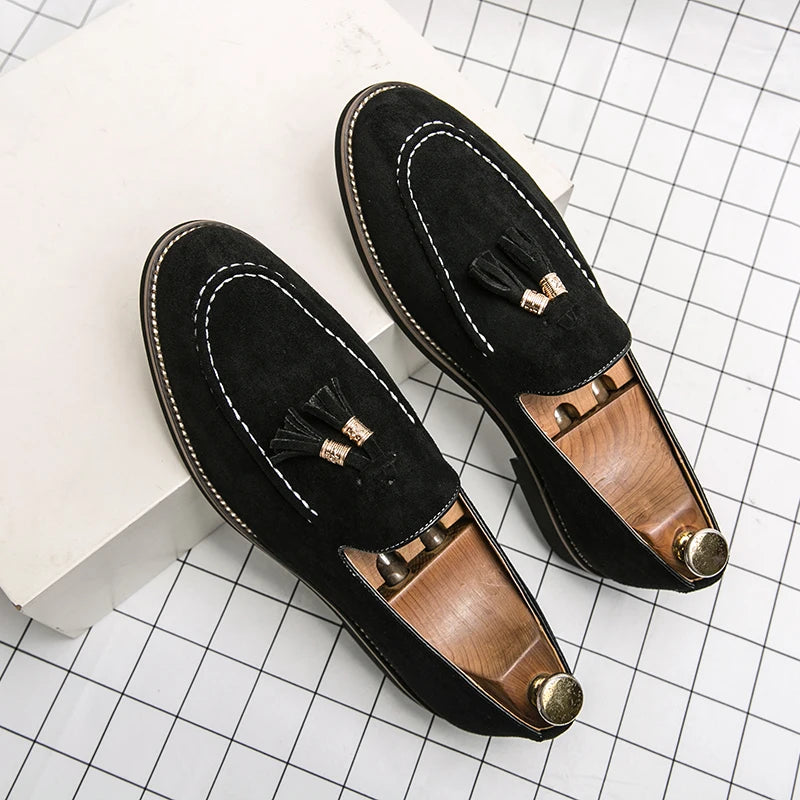 Mocassin Homme Daim Glands Slip-On | Semelle Massage 4 Coloris