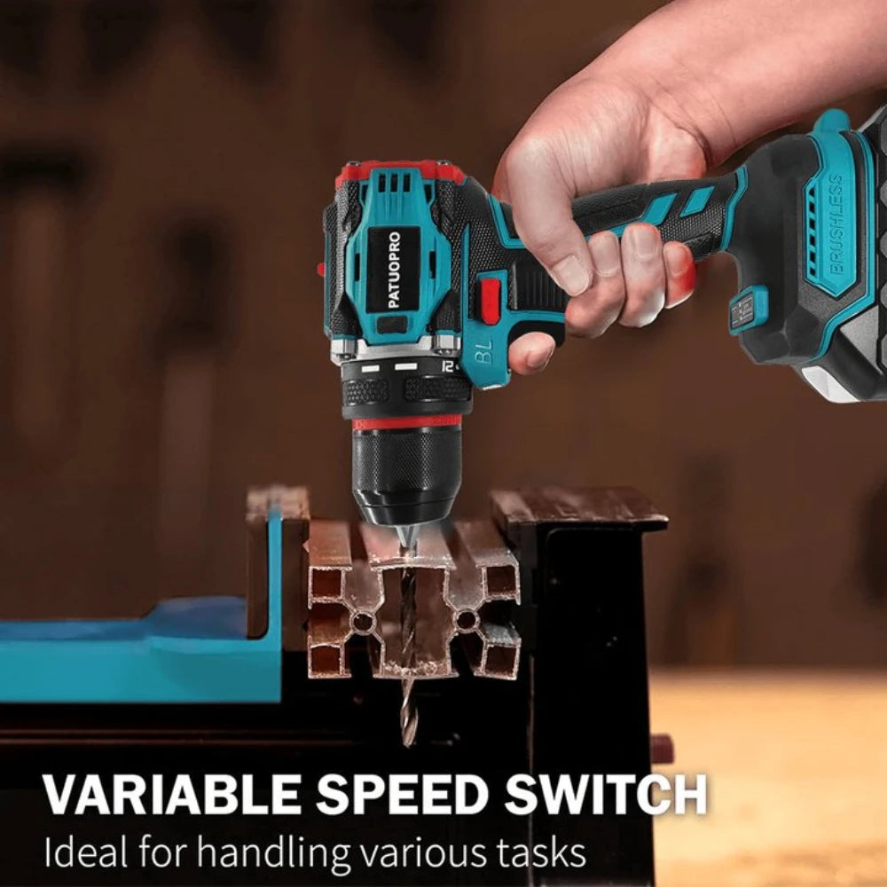 Perceuse Visseuse Sans Fil Brushless 10mm — 2 Vitesses, Compatible Makita 18V (Sans Batterie) | CLEVI Paris
