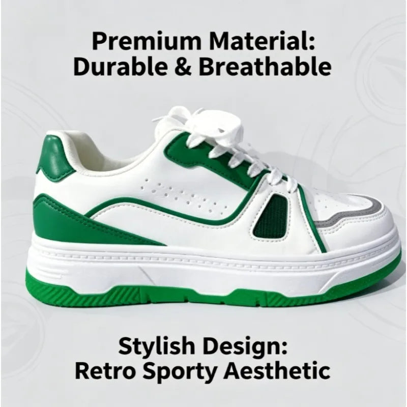 Sneakers Skate Cuir Color Block Homme Semelle Plateforme – CLEVI Paris