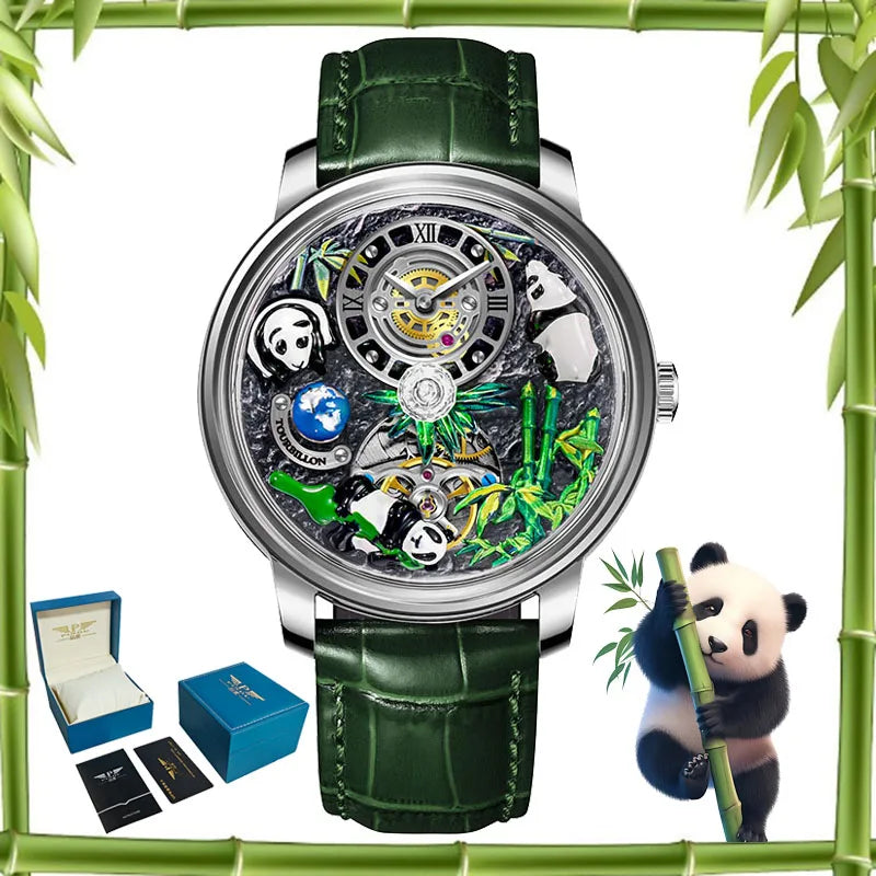 Montre Mécanique PINDU Panda Trésor National – CLEVI Paris