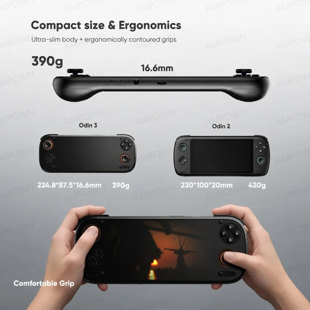 Console Portable AYN ODIN 3 6" AMOLED 120Hz Qualcomm 8 Elite Android 15 4K – CLEVI Paris