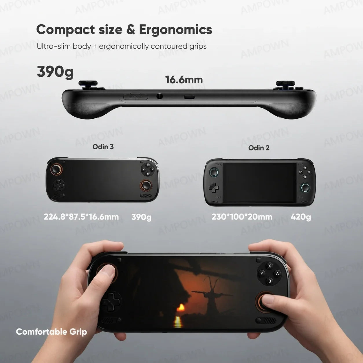 Console Portable AYN ODIN 3 6" AMOLED 120Hz Qualcomm 8 Elite Android 15 4K – CLEVI Paris