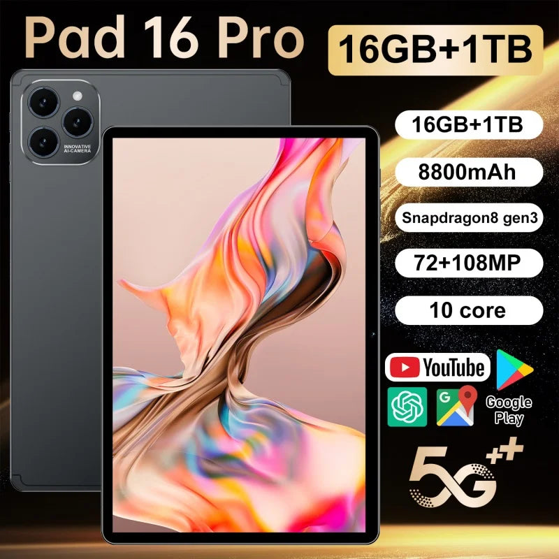 Tablette K-Touch 16 Pro 10,1" Android 5G – 10000mAh | Double SIM | Version Globale