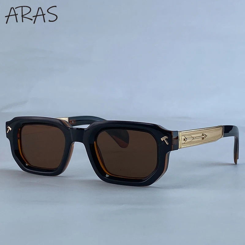 Lunettes de Soleil Carrées Polarisées Homme – Style Vintage Conduite UV400 – CLEVI Paris