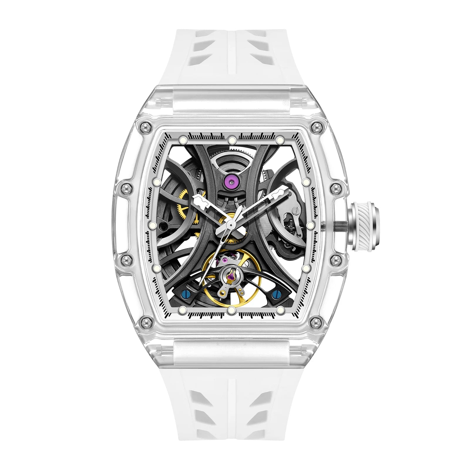 Montre Mécanique Homme Daniel Gorman 919511 – Squelette Automatique, Saphir & Acier