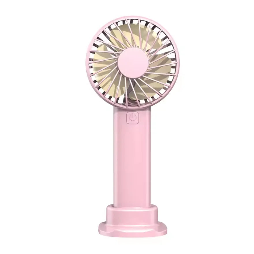 Mini Ventilateur USB Rechargeable avec Support Téléphone — CLEVI Paris