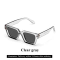 Lunettes de Soleil Carrées Style Millionnaire Rétro Homme – Monture Polycarbonate UV400 Catégorie 3 – CLEVI Paris