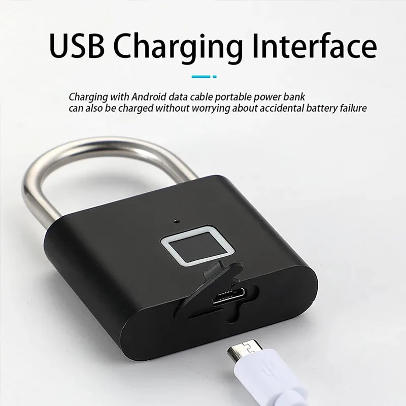 Cadenas Biométrique à Empreinte Digitale IP54 USB – CLEVI Paris