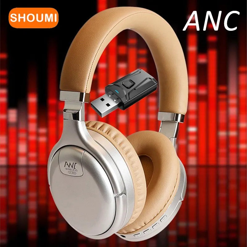 Casque SHOUMI ANC Bluetooth 5.0 Adaptateur TV USB 3.5mm Basses Profondes – CLEVI Paris